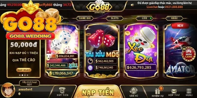 Cập nhật khuyến mãi cổng game Go88 mới nhất